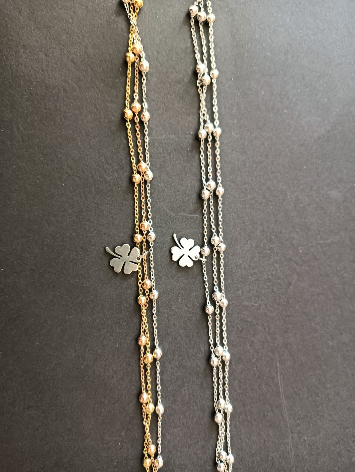 Bracciali con ciondolo quadrifoglio
