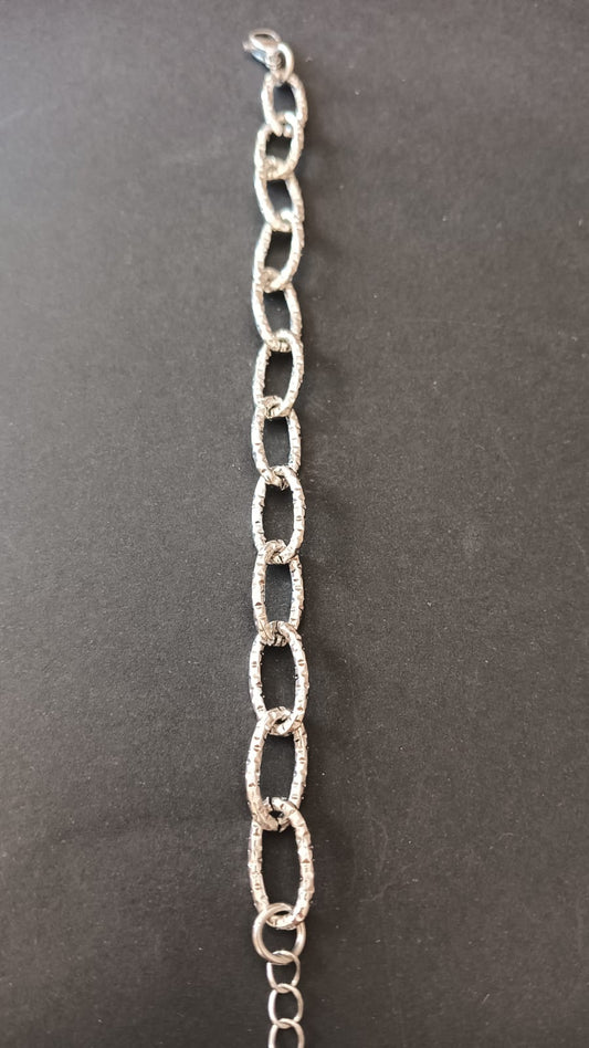 Bracciale catena satinato